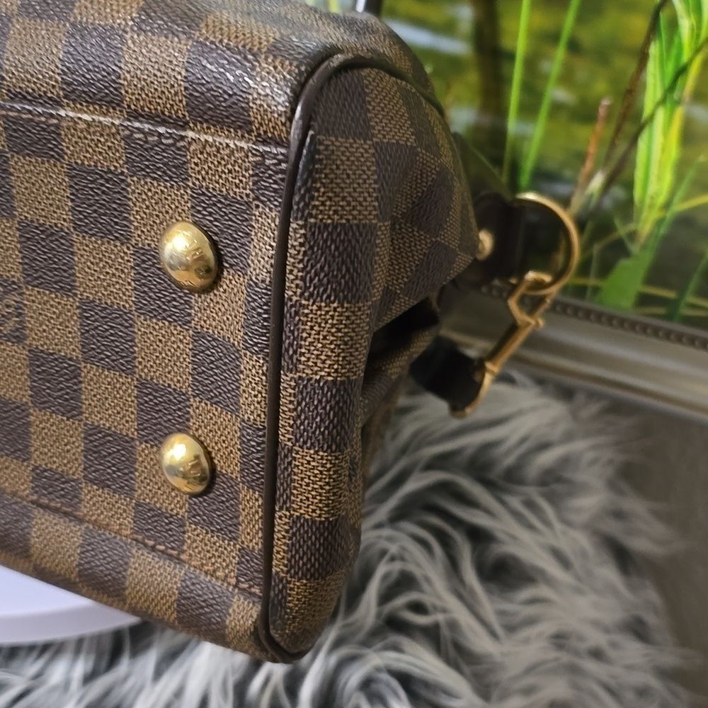 Louis Vuitton Trevi PM Damier Ebene Canvas Satchel Bag/W Crossbody Strap & COA - Picture 11 of 16